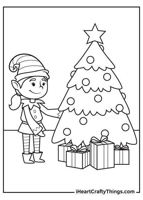 Christmas Elves Coloring Pages (Updated 2021)