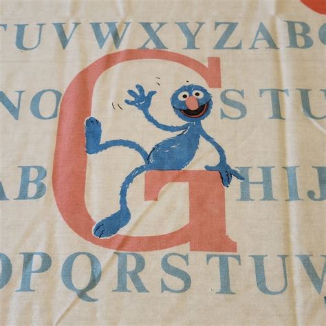 Vintage Sesame Street Muppets Alphabet Abcs Twin Flat Sheet - Etsy