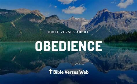 38 Bible Verses About Obedience | King James Version