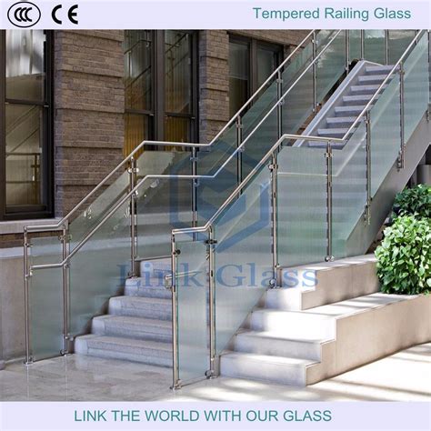 12mm 15mm Indoor Frosted Tempered Glass Railing - China Tempered Forsted Glass and Acid Etched ...