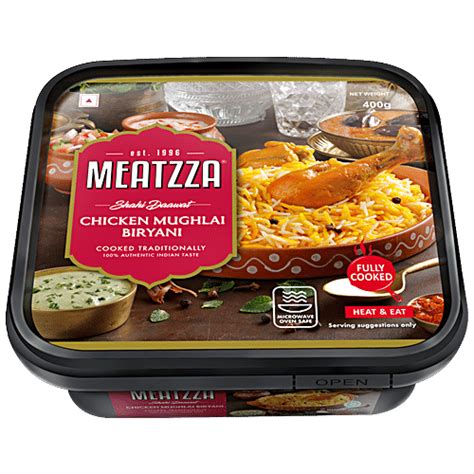 Buy Meatzza Shahi Daawat Chicken Mughlai Biryani - Heat & Eat Online at ...