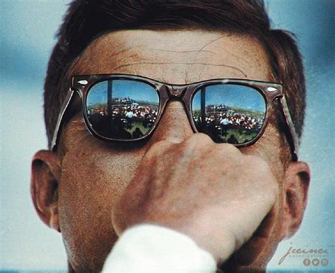 JFK in classic wayfarer sunglasses by Yeah Sunglasses!