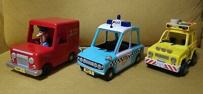 POSTMAN PAT VAN & Police Car, Fireman Sam Mountain Rescue Car Toy vehicles £14.00 - PicClick UK