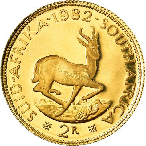 Two Rand Gold 1982, Coin from South Africa - Online Coin Club