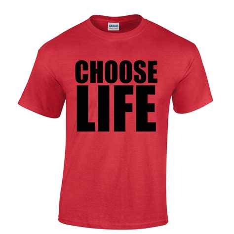 Mens Choose Life T-Shirt - Trainspotting Retro Gift - Shirtbox