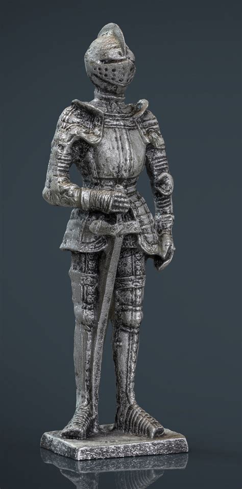 3D model Medieval Knight Statue 3 VR / AR / low-poly | CGTrader