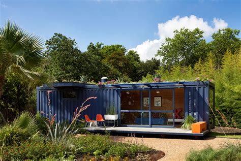 Flowers Top Awesome Shipping Container Guest House in Texas | Inhabitat - Green Design ...