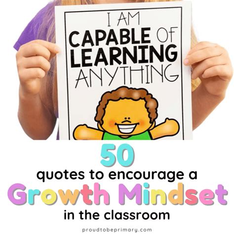 50 Easy Growth Mindset Quotes for Students – Proud to be Primary