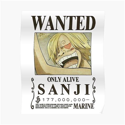 "Only Alive Sanji" Poster for Sale by AishaJeffersoni | Redbubble