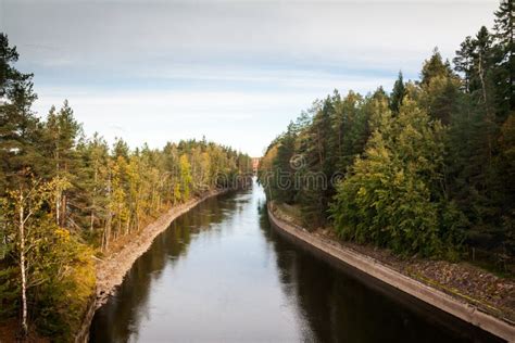 Autumn Landscape of Kymijoki River Waters in Finland, Kymenlaakso ...