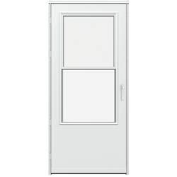 LARSON® Lincoln 32" x 80" White Midview Storm Door at Menards®