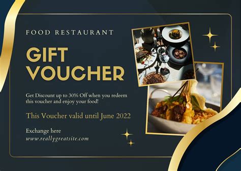 Restaurant Gift Certificate Design