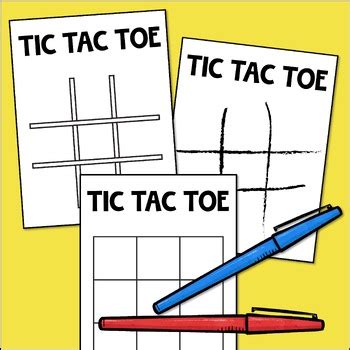 Tic-Tac-Toe Game Boards - Naughts and Crosses - Fun Game of Strategy & Logic