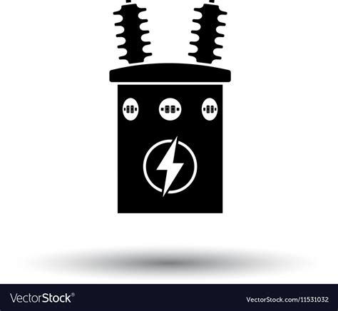 Electric transformer icon Royalty Free Vector Image