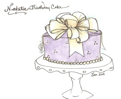 Cake drawing, Diary decoration, Cake sketch