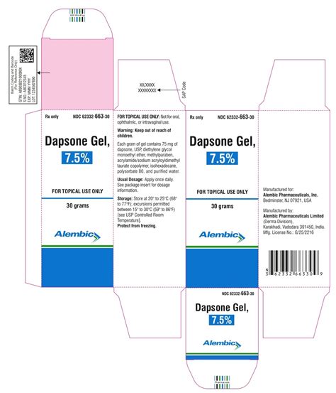 Dapsone by Alembic Pharmaceuticals Inc. / Alembic Pharmaceuticals Limited DAPSONE gel