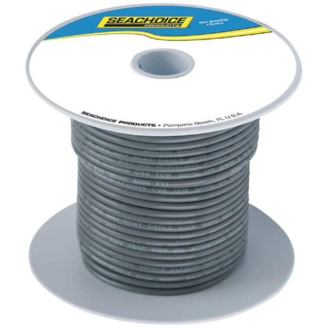 Seachoice Tinned Copper Marine Wire, 14 AWG, Gray, 100 ft. 63114 - The ...