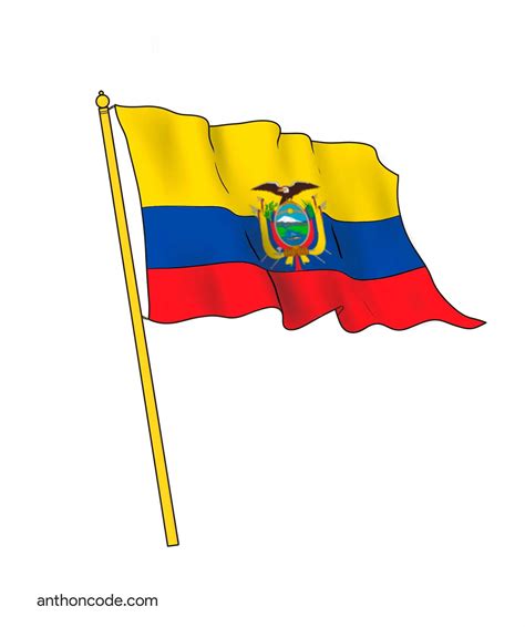 Bandera Ecuador Dibujo Animado - Goimages Live