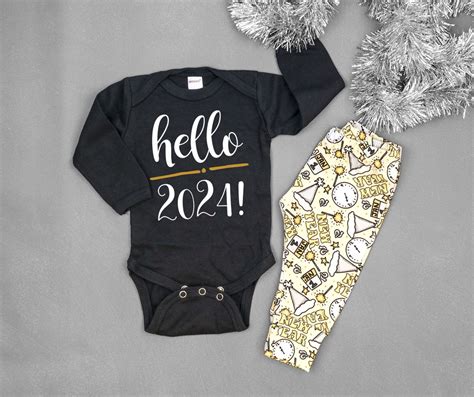 Hello 2024 Baby New Year Outfit. My 1st New Years Eve Clothes. First ...