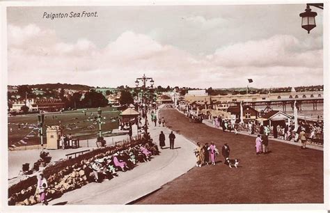 LOVELY REAL PHOTO OLD POSTCARD - SEA FRONT - PAIGNTON - DEVON C.1939 | Old postcards, Paignton ...