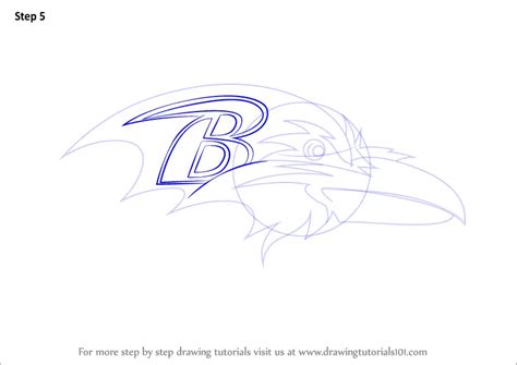 How to Draw Baltimore Ravens Logo (NFL) Step by Step ...