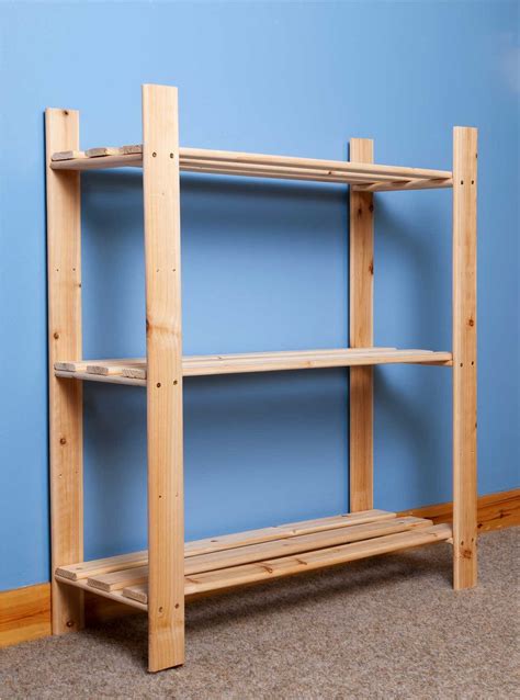 Cedar Timber 3 Shelf Storage Unit