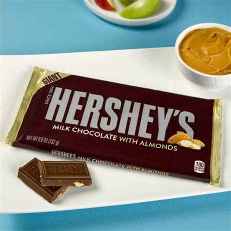 Hershey's Giant Milk Chocolate Bar with Almonds, 6.8 oz - QFC