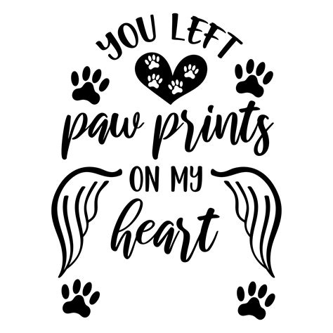 "Paw Prints on my Heart" Pet Memorial Glass Christmas Ornament | Paw print, Memorial glass ...