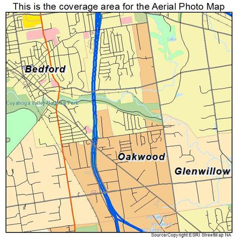 Aerial Photography Map of Oakwood, OH Ohio