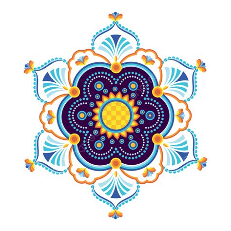 Mandala Círculo Diwali Rangoli Arte Colorida PNG , Arte Mandala ...