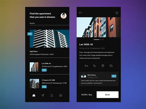 Apartment Search App by Eugene Khalturin on Dribbble