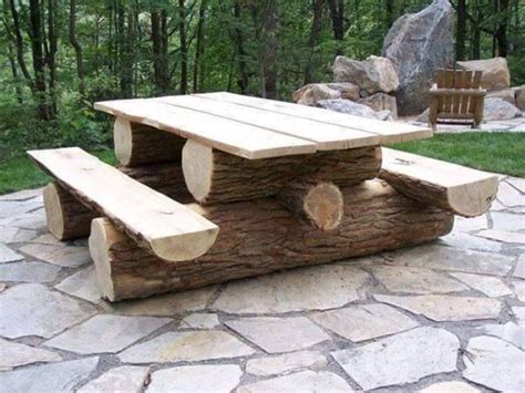 Creative Ideas - Stunning Tree Trunk Garden Furniture