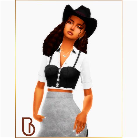 Woman Top - Western - Version 2 - Screenshots - The Sims 4 Create a Sim ...