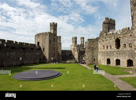 Caernarfon Castle in Gwynedd North West Wales Stock Photo - Alamy