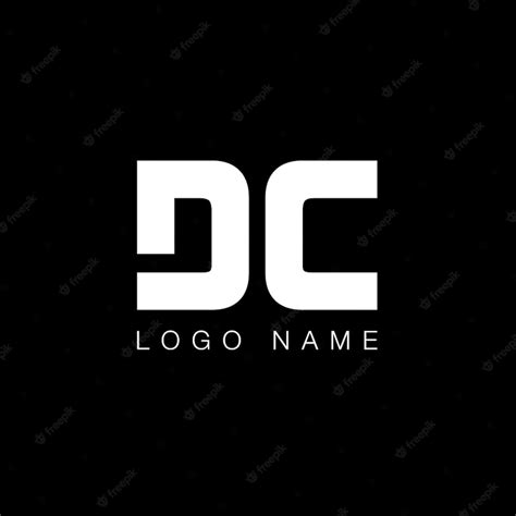 Premium Vector | DC letter modern logo in black and white color