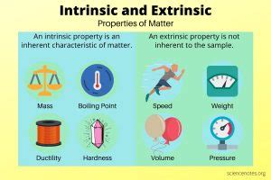 Intrinsic and Extrinsic Properties of Matter