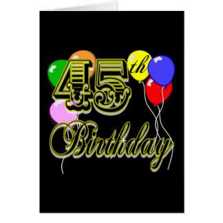 Happy 45th Birthday Cards | Zazzle