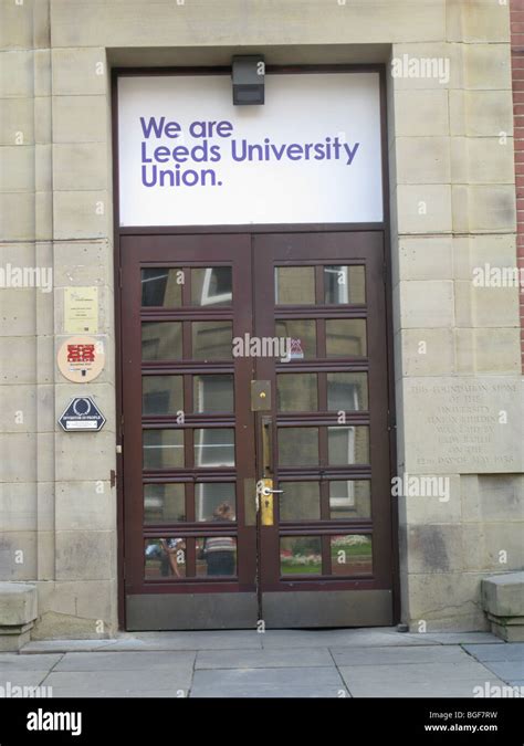 We are Leeds University Union, Students Union Building Yorkshire UK Stock Photo - Alamy