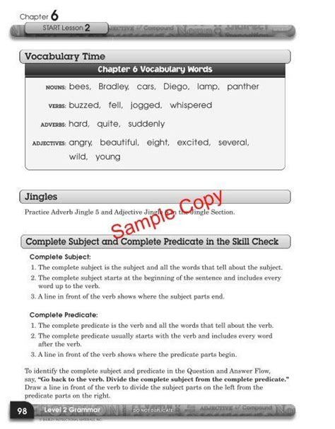 Shurley English Worksheets