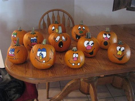 painted pumpkin funny faces | Pumpkins | Pinterest | Pumpkins, Funny and Painted pumpkins