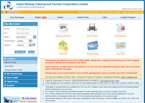 HOW TO: Book Train Tickets On IRCTC Website