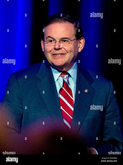 United States Senator Bob Menendez (Democrat of New Jersey) appears at ...