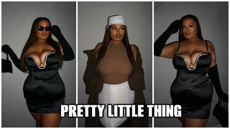 OKAYYY Curves! Pretty Little Thing Fashion Haul @PrettyLittleThing - YouTube