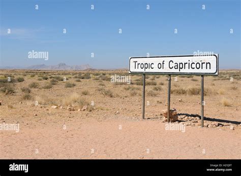 Tropic of Capricorn sign Stock Photo - Alamy