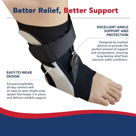 Buy Doctor Developed Ankle Brace for Sprained Ankle, Support Stabilizer ...