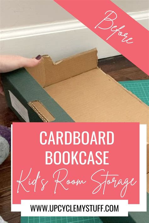 DIY Cardboard Bookcase for a Kid's Room | Diy cardboard, Bookcase diy ...