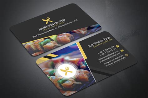 Modern Restaurant Business Card Design Graphic by CraftFog · Creative Fabrica