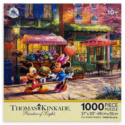 Disney Mickey Mouse And Minnie Sweetheart Cafe Puzzle Thomas Kinkade 1 ...