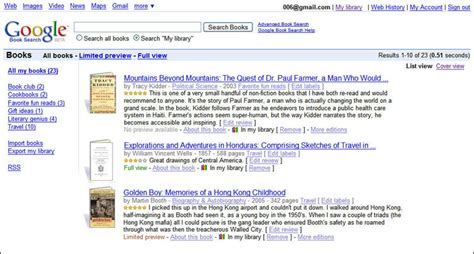 New Features from Google Book Search Help Readers Organize and Find ...