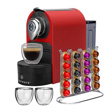 ChefWave Espresso Machine for Nespresso Compatible Capsule, Holder ...